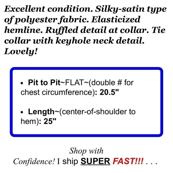 41 Hawthrone Sz M Red Ruffle Tie Keyhole Neck Blouson Top Satin-Silky Poly Women - Picture 2 of 11